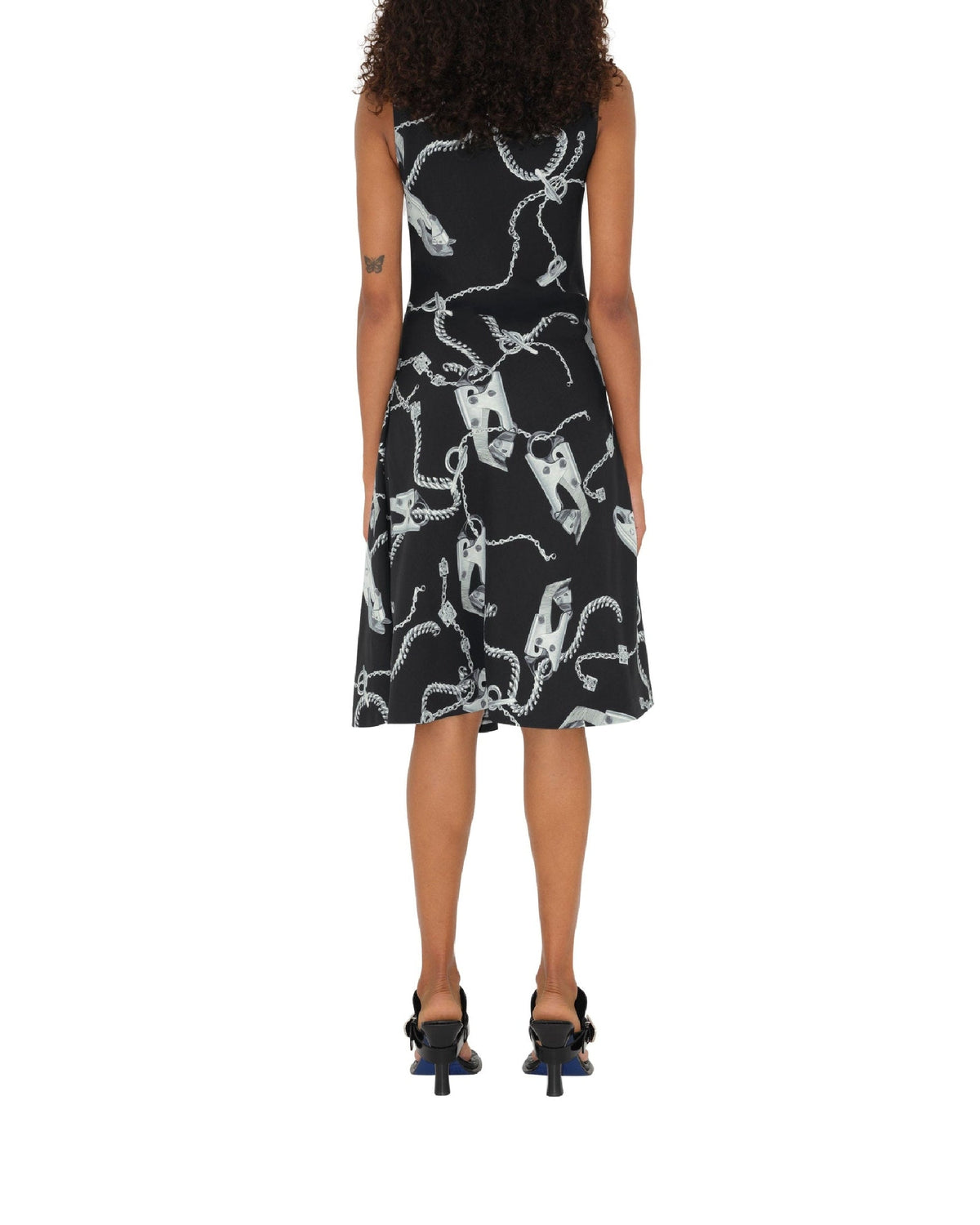 W DRESSES EVENING ARGENT/NOIR