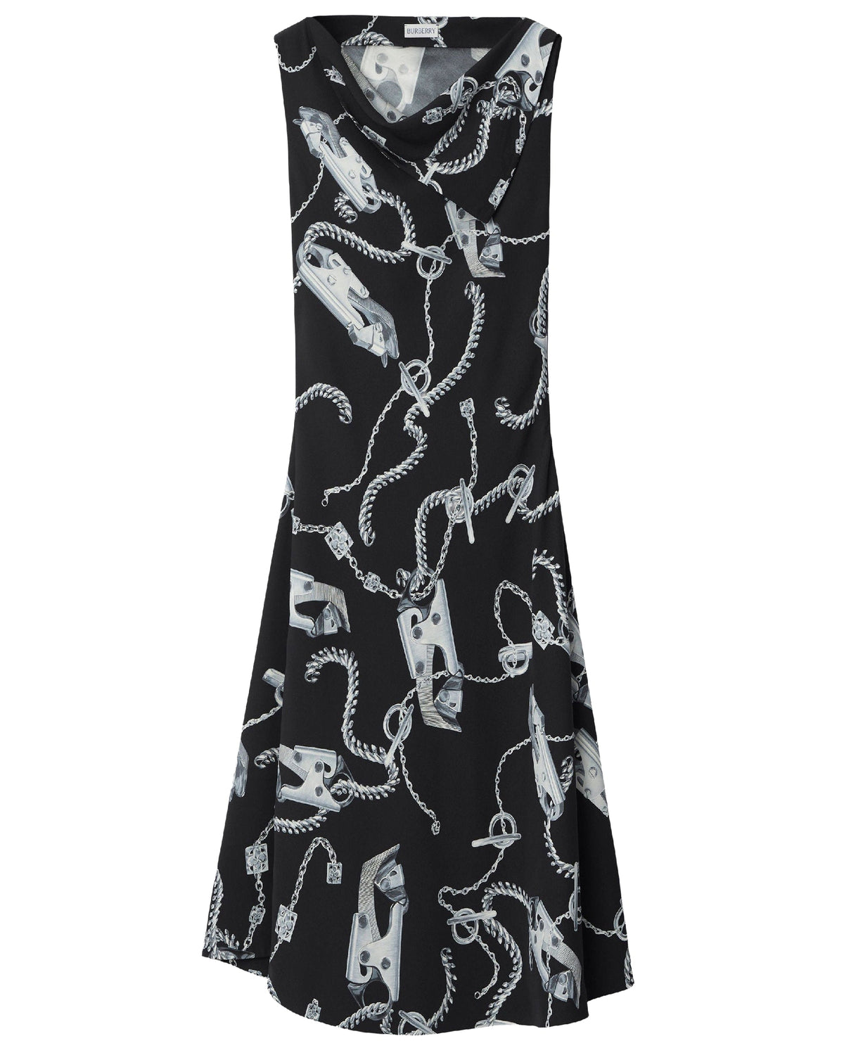 W DRESSES EVENING ARGENT/NOIR
