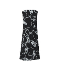 W DRESSES EVENING ARGENT/NOIR