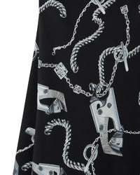 W DRESSES EVENING ARGENT/NOIR