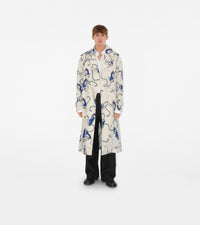 M D BREASTED COAT Chevalier/Sel (motif IP)
