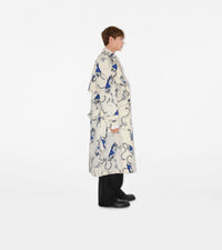M D BREASTED COAT Chevalier/Sel (motif IP)