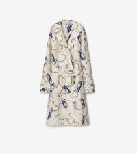 M D BREASTED COAT Chevalier/Sel (motif IP)