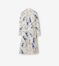 M D BREASTED COAT Chevalier/Sel (motif IP)