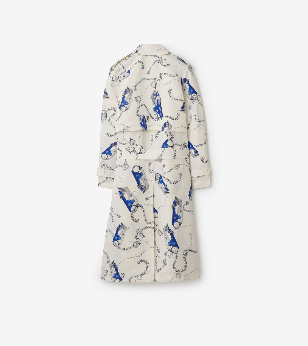 M D BREASTED COAT Chevalier/Sel (motif IP)