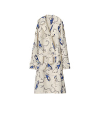M D BREASTED COAT Chevalier/Sel (motif IP)