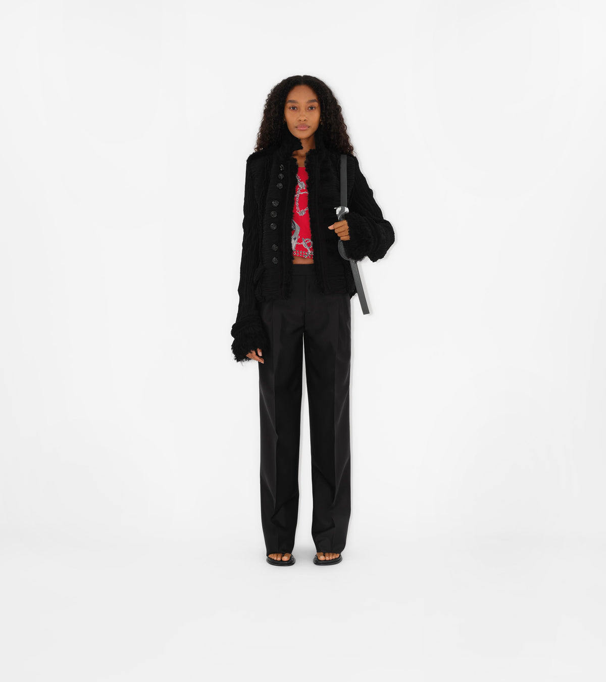 W  STRAIGHT TROUSERS NOIR