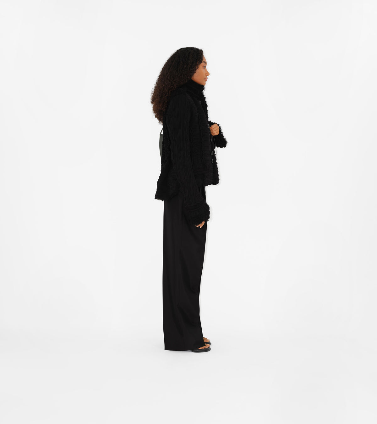 W  STRAIGHT TROUSERS NOIR