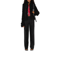 W  STRAIGHT TROUSERS NOIR