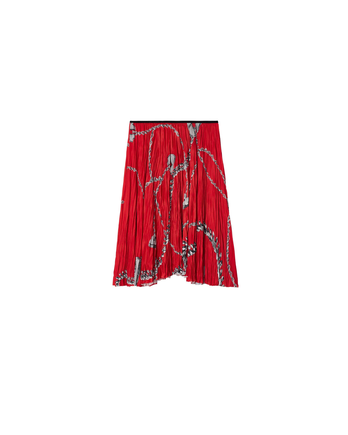 W SKIRTS EVENING SILVER/RED