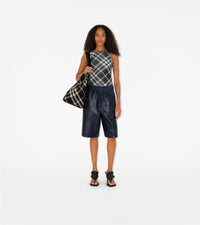 W SHOULDER TOTE BAG BLACK/CALICO