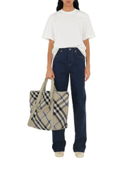 W SHOULDER TOTE BAG LICHEN