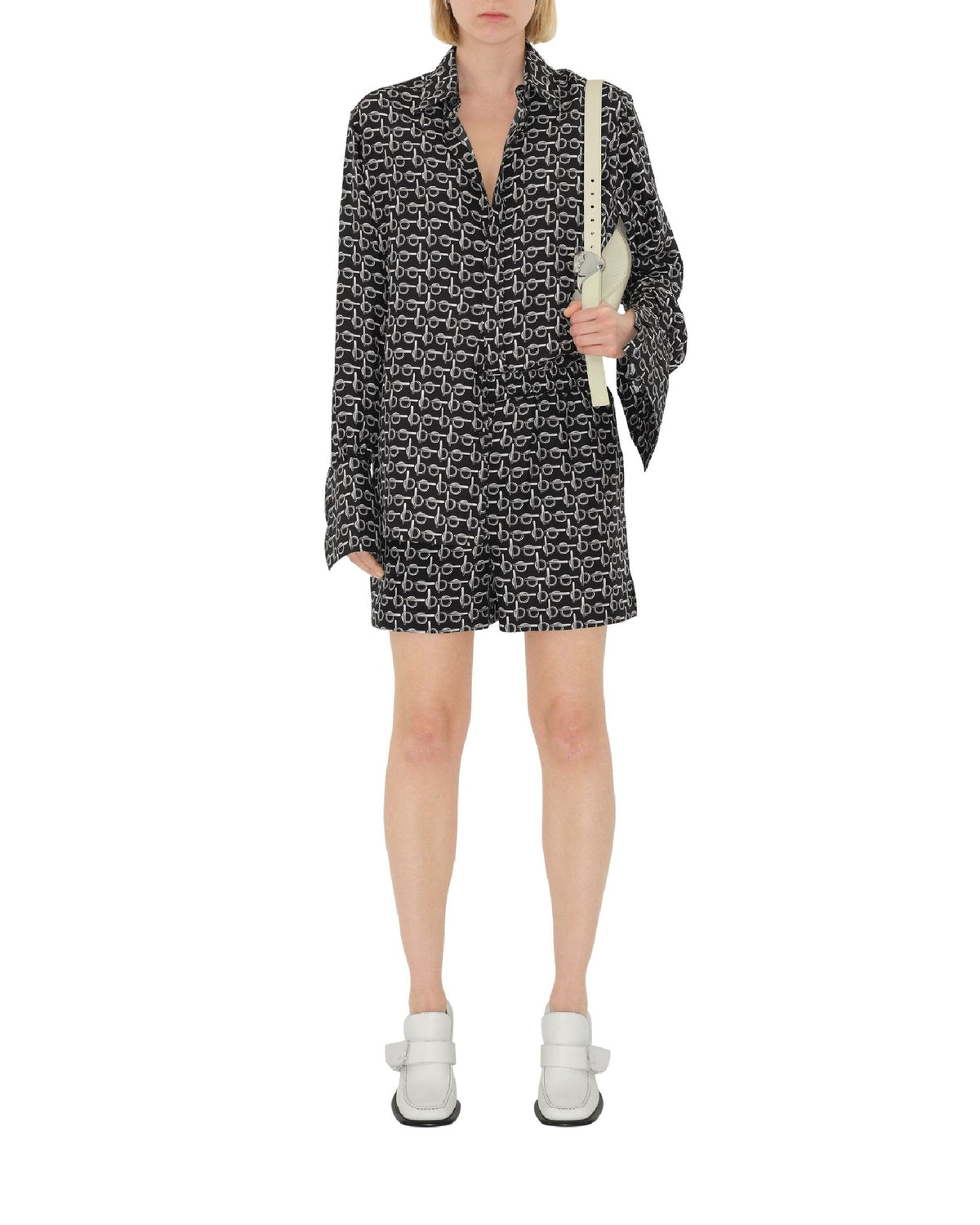 W SHIRTS ARGENT/NOIR