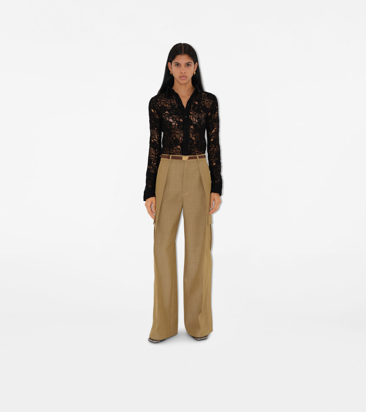 W CASUAL TROUSERS BEIGE/HONEY