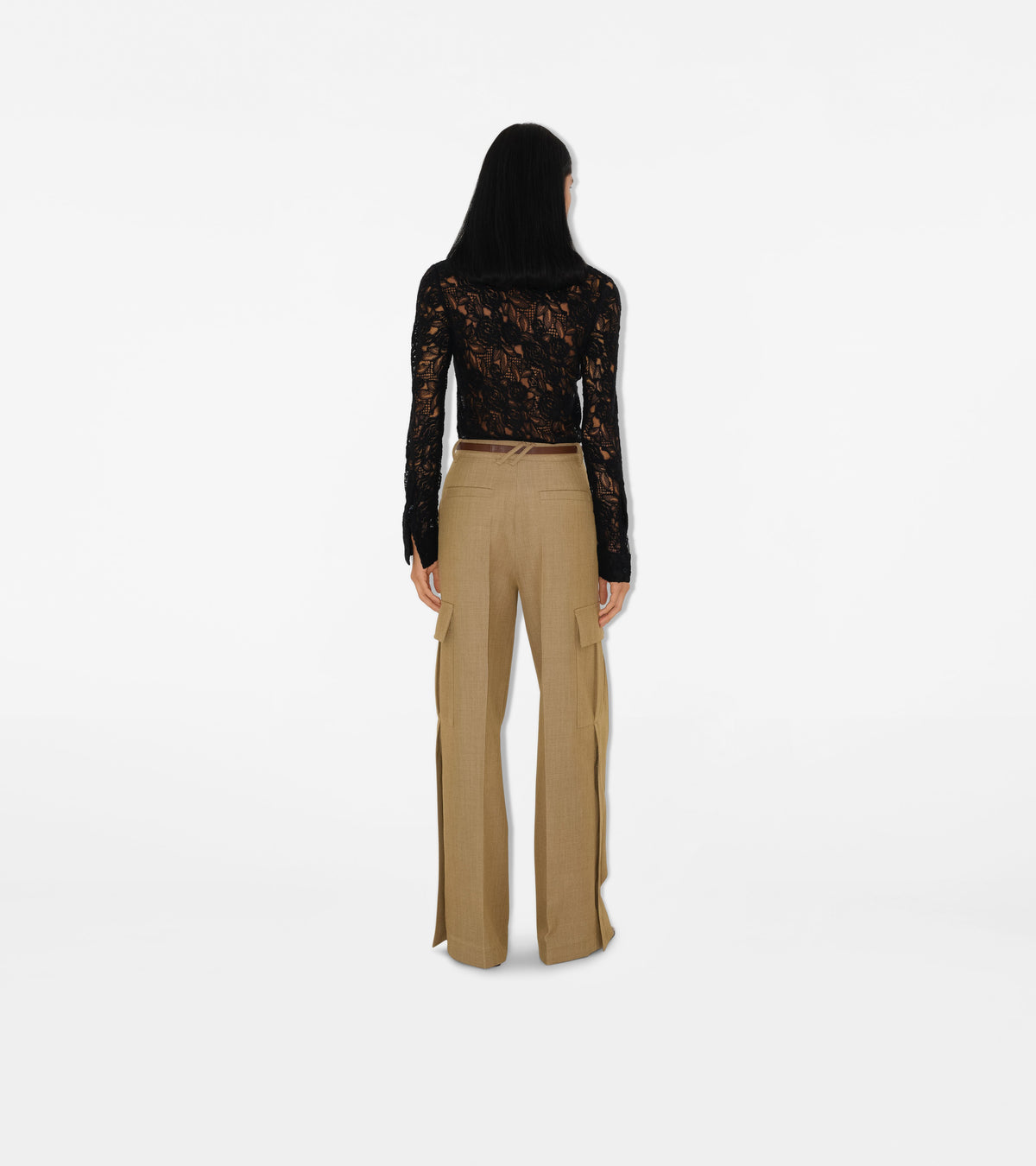 W CASUAL TROUSERS BEIGE/HONEY