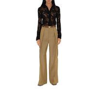 W CASUAL TROUSERS BEIGE/HONEY