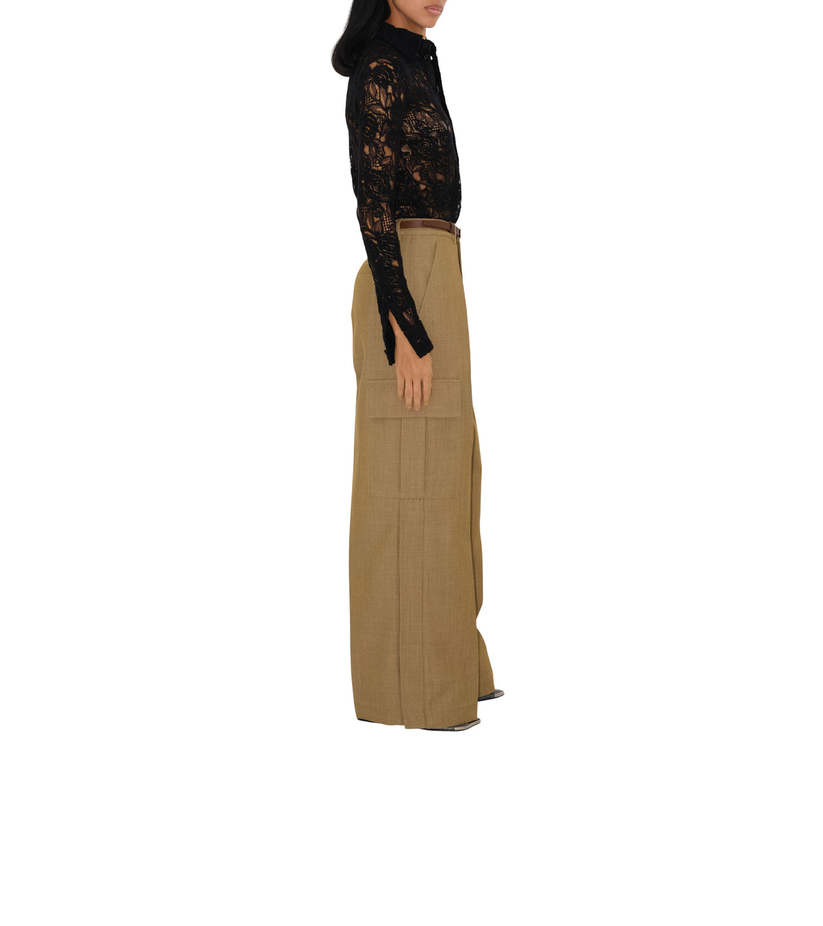 W CASUAL TROUSERS BEIGE/HONEY