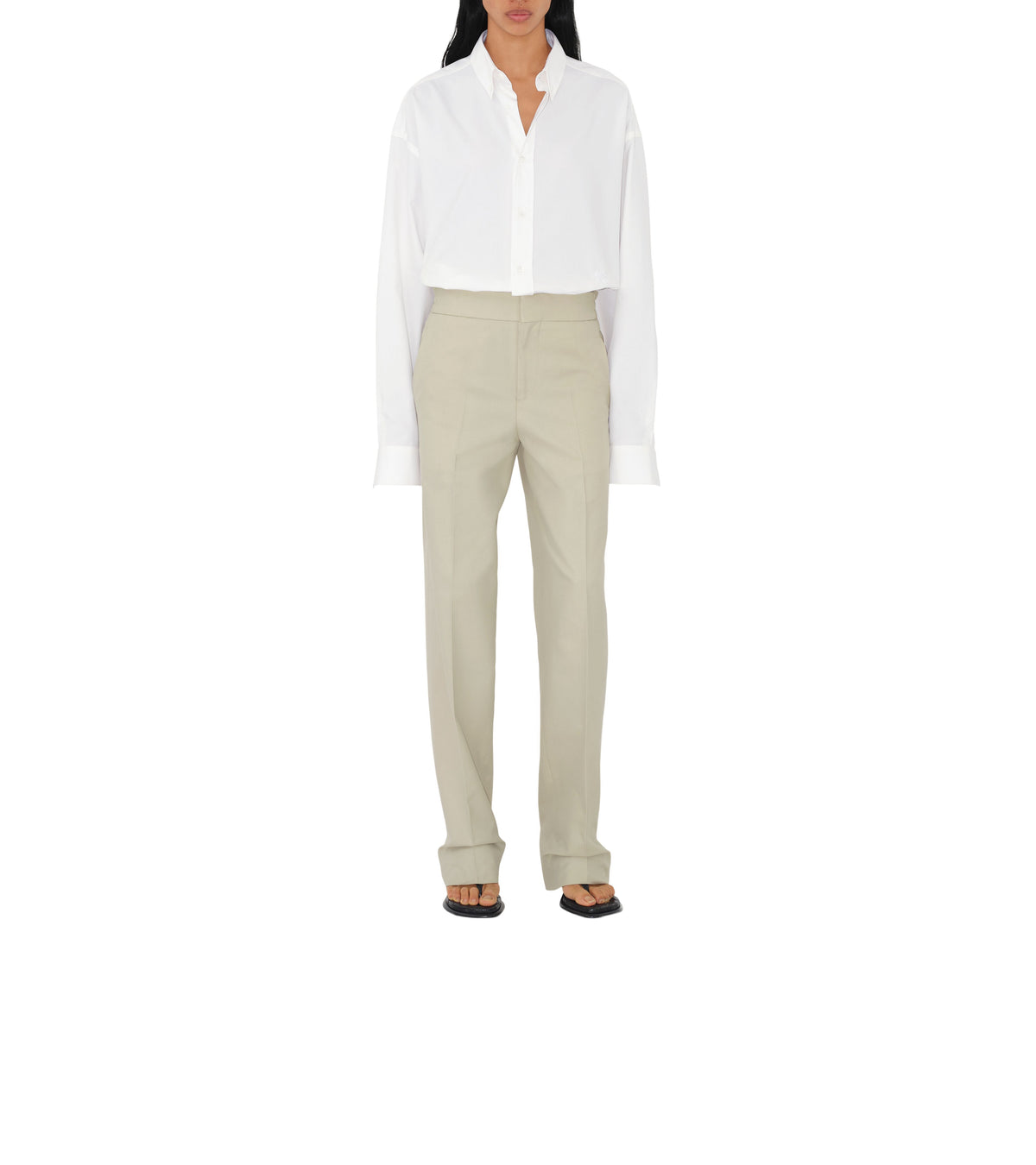 W SMART TROUSERS PLASTER
