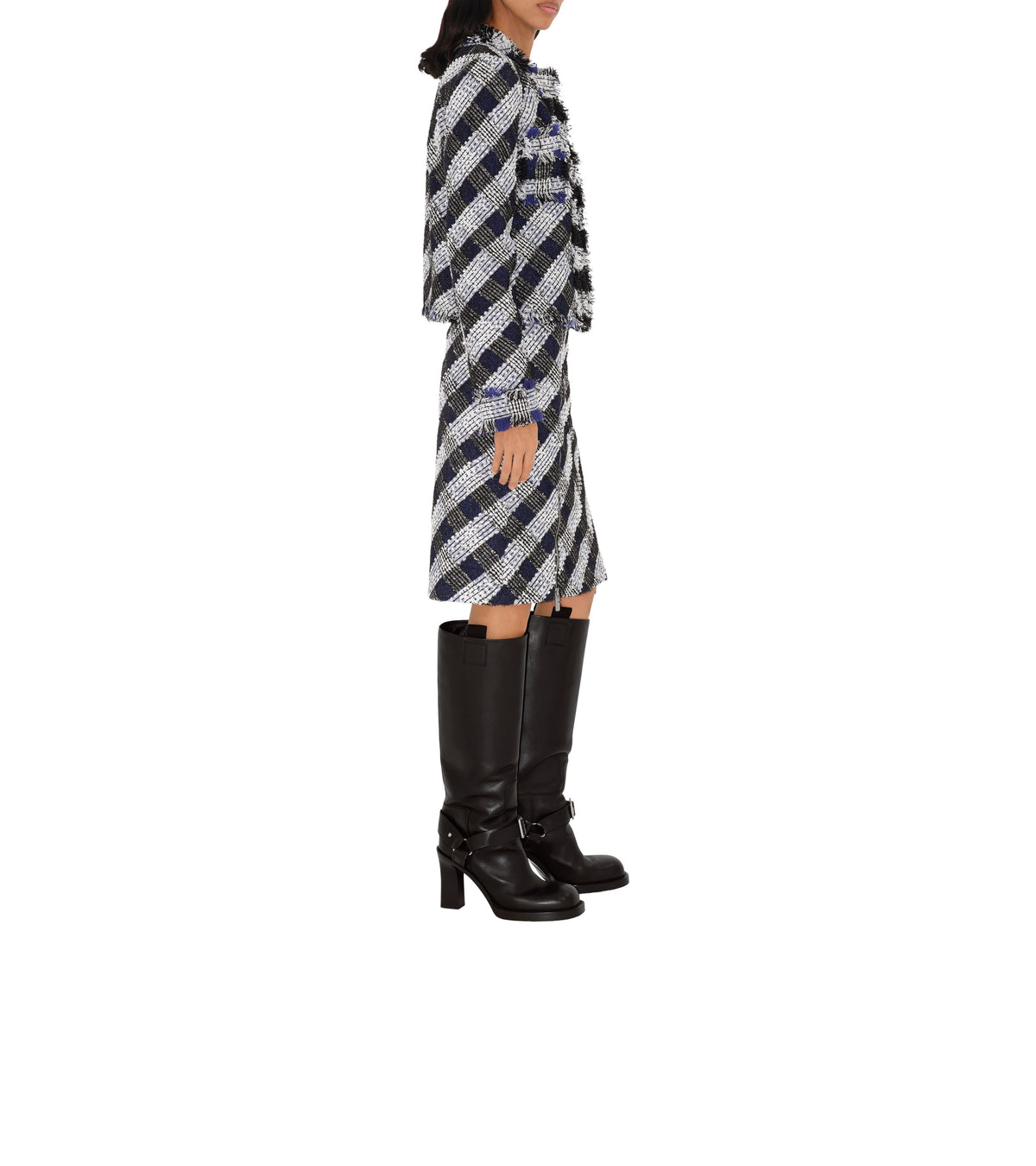 W SKIRTS CASUAL BLUE/WHITE