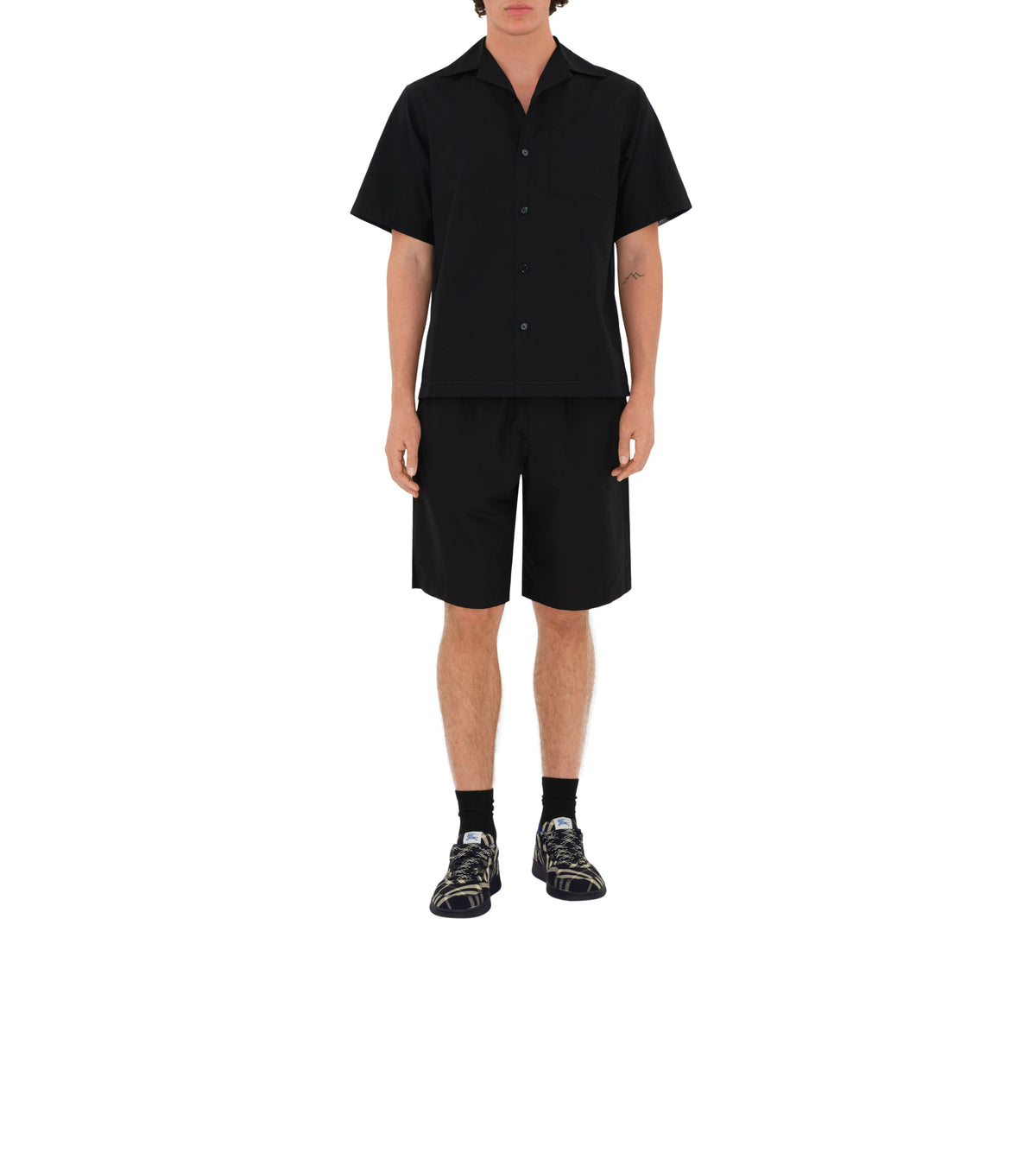 M CASUAL SHIRT SS NOIR
