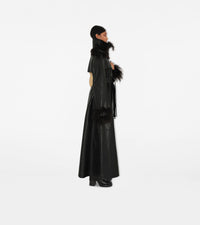 W D BREASTED COAT NOIR