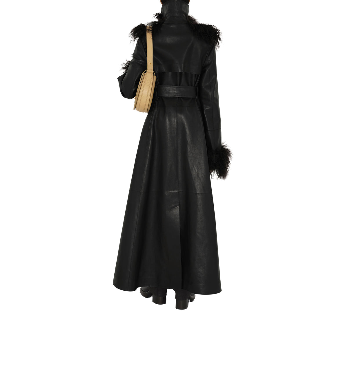 W D BREASTED COAT NOIR