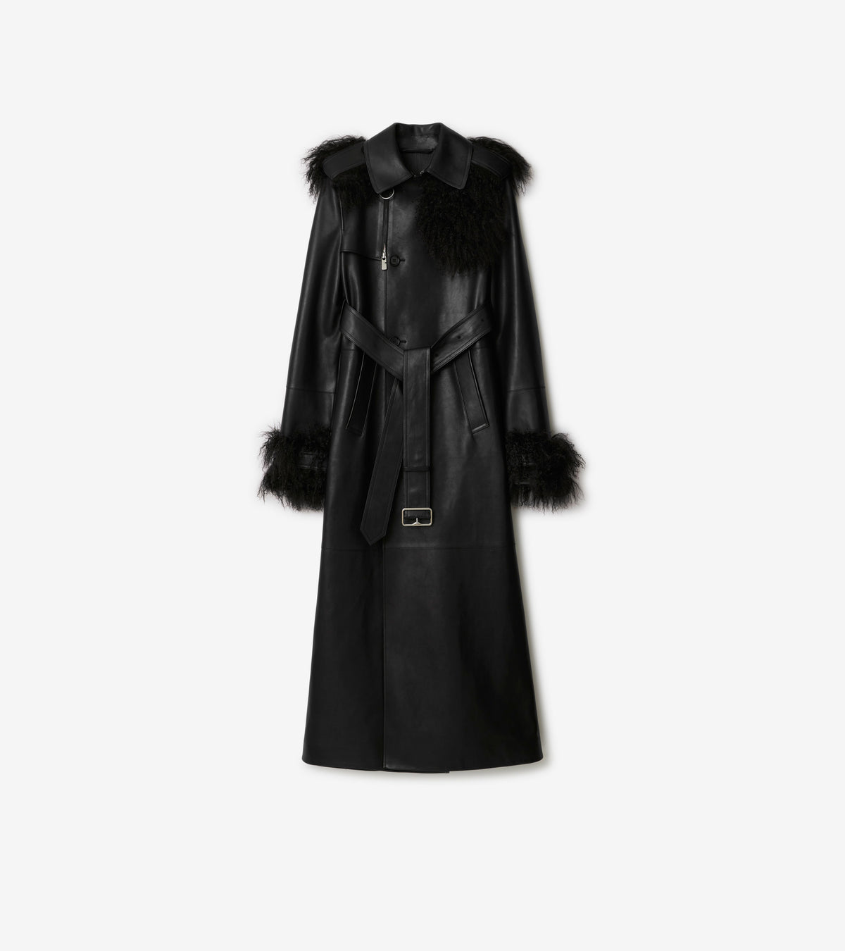 W D BREASTED COAT NOIR