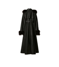 W D BREASTED COAT NOIR