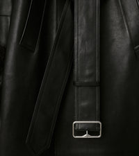 W D BREASTED COAT NOIR