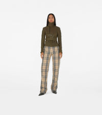 W DENIM STRAIGHT GRAIN IP CHECK