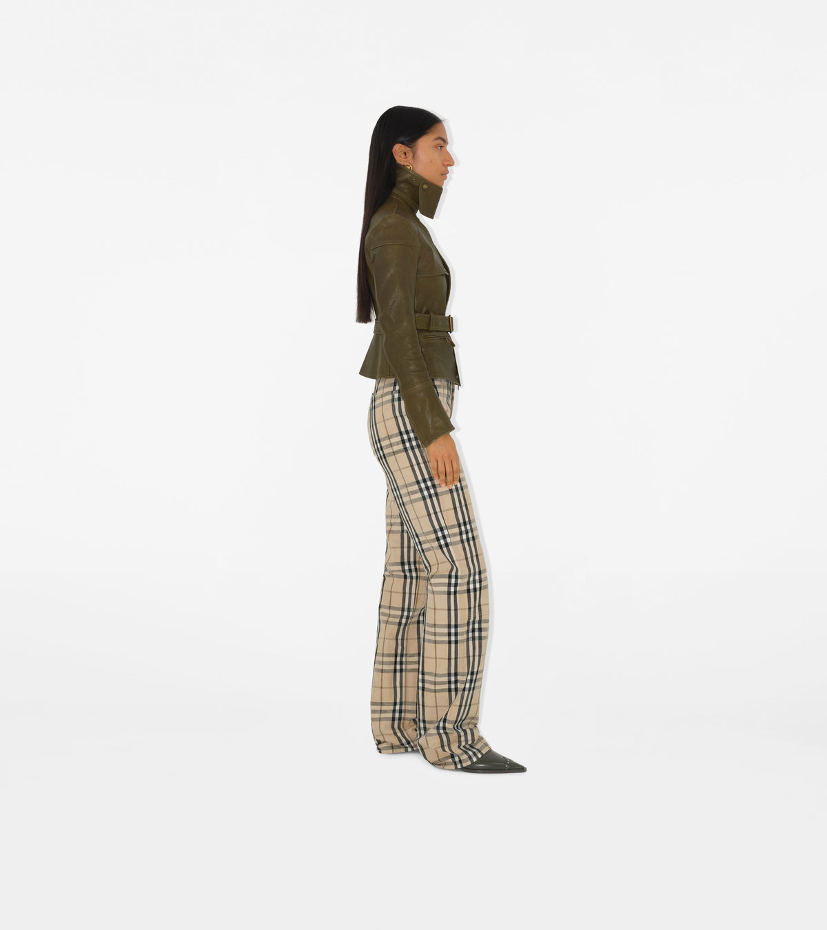 W DENIM STRAIGHT GRAIN IP CHECK