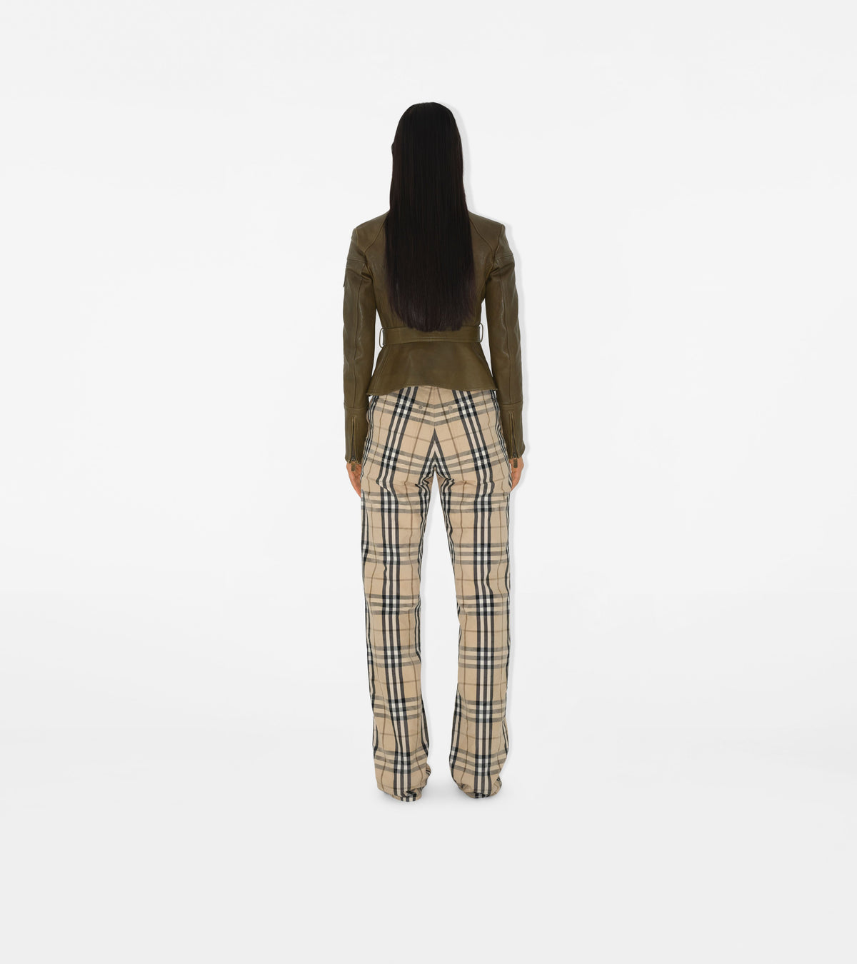 W DENIM STRAIGHT GRAIN IP CHECK