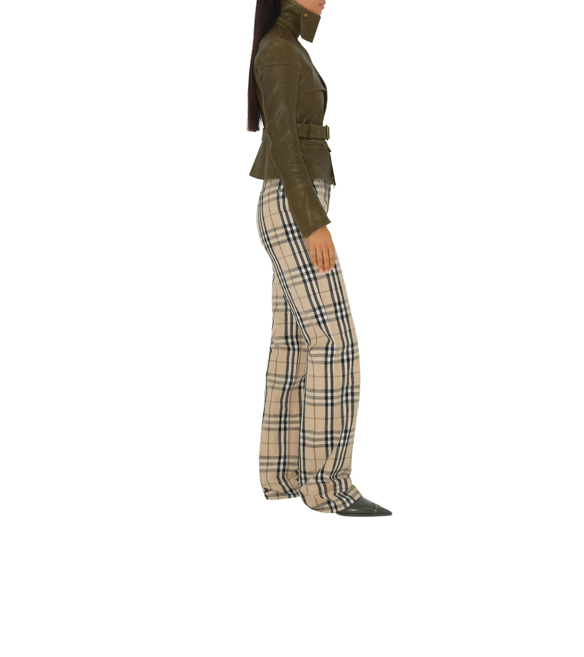 W DENIM STRAIGHT GRAIN IP CHECK