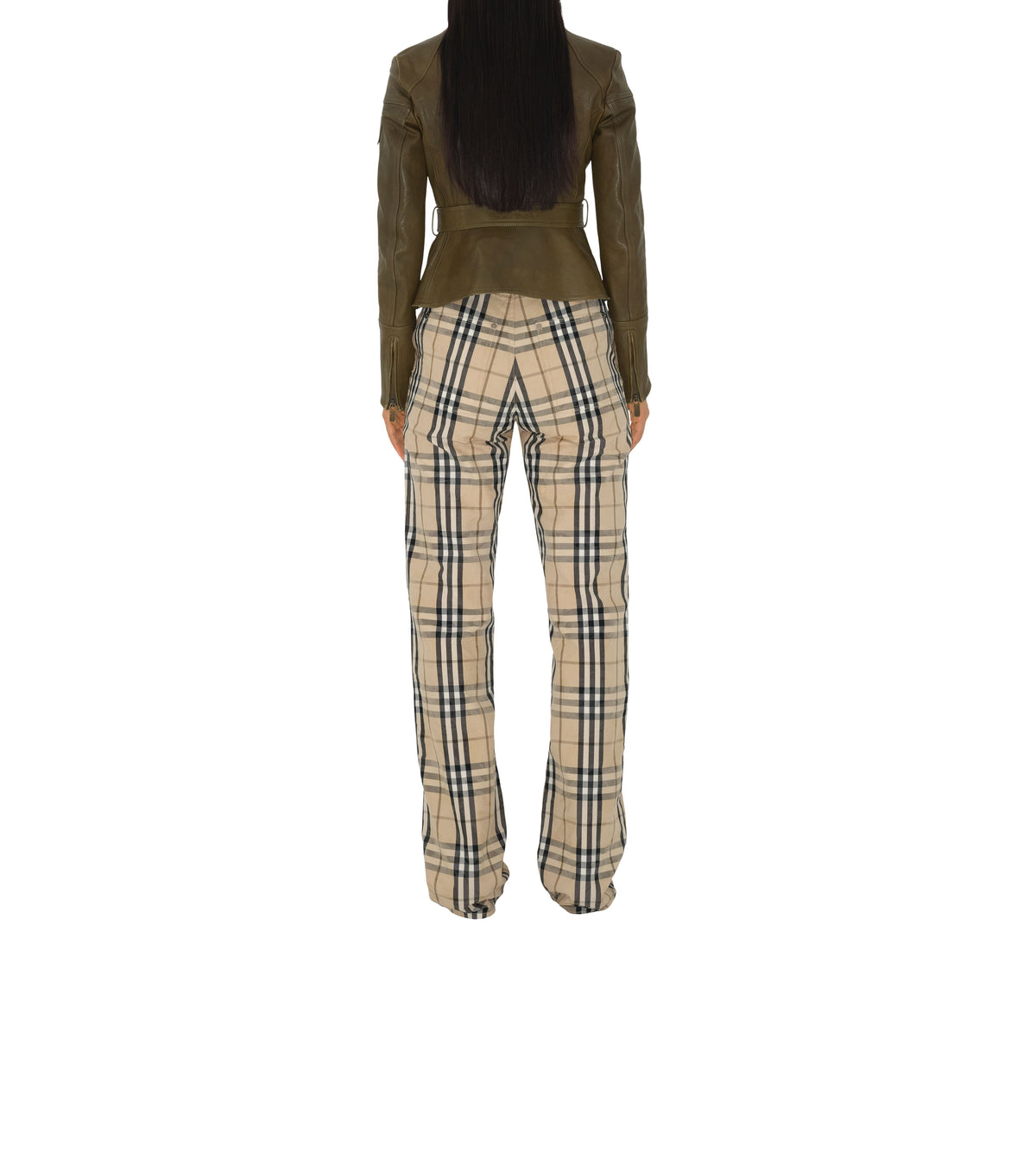W DENIM STRAIGHT GRAIN IP CHECK