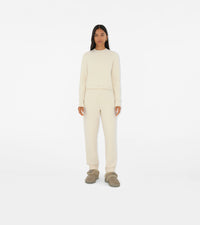 W KNIT TROUSERS NEIGE