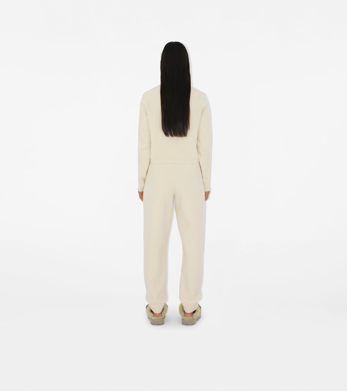 W KNIT TROUSERS NEIGE