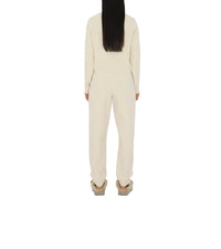 W KNIT TROUSERS NEIGE