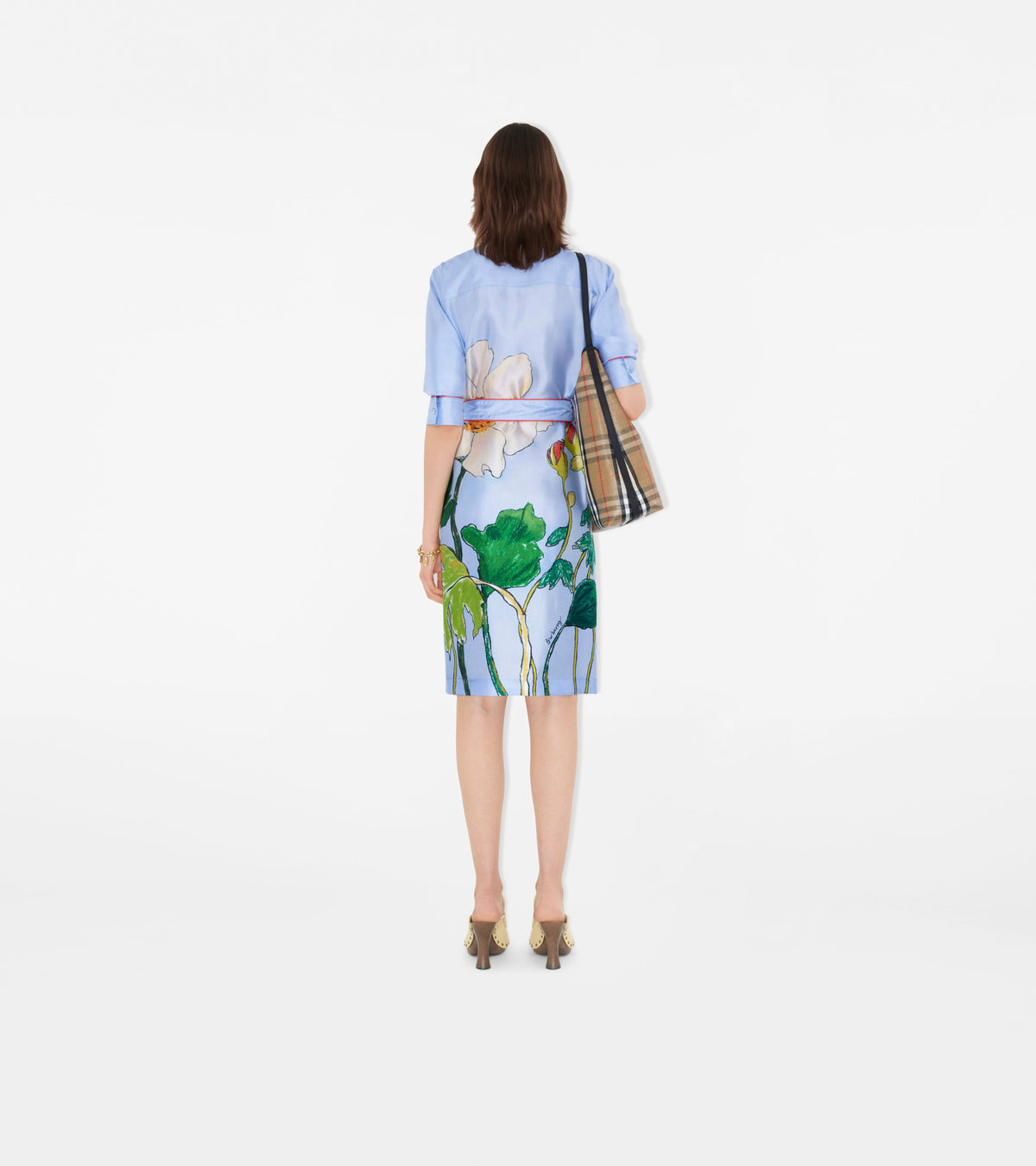 W DRESSES CASUAL BLEU IP CHECK