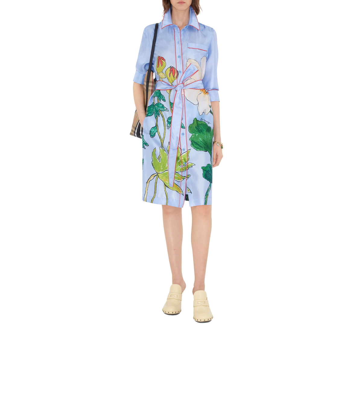 W DRESSES CASUAL BLEU IP CHECK