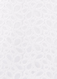 Fully embroidered short skirt - White