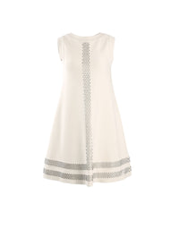 Taboo knitted sleeveless dress - Ecru