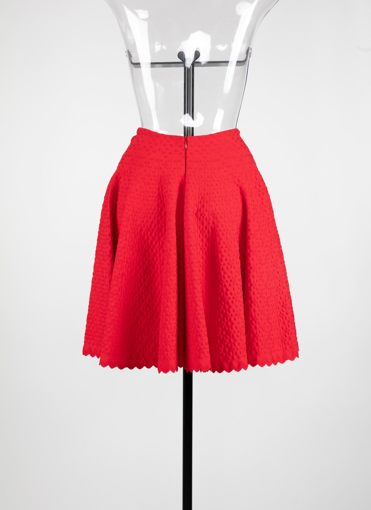 Short knitted skirt Malte - Scarlet