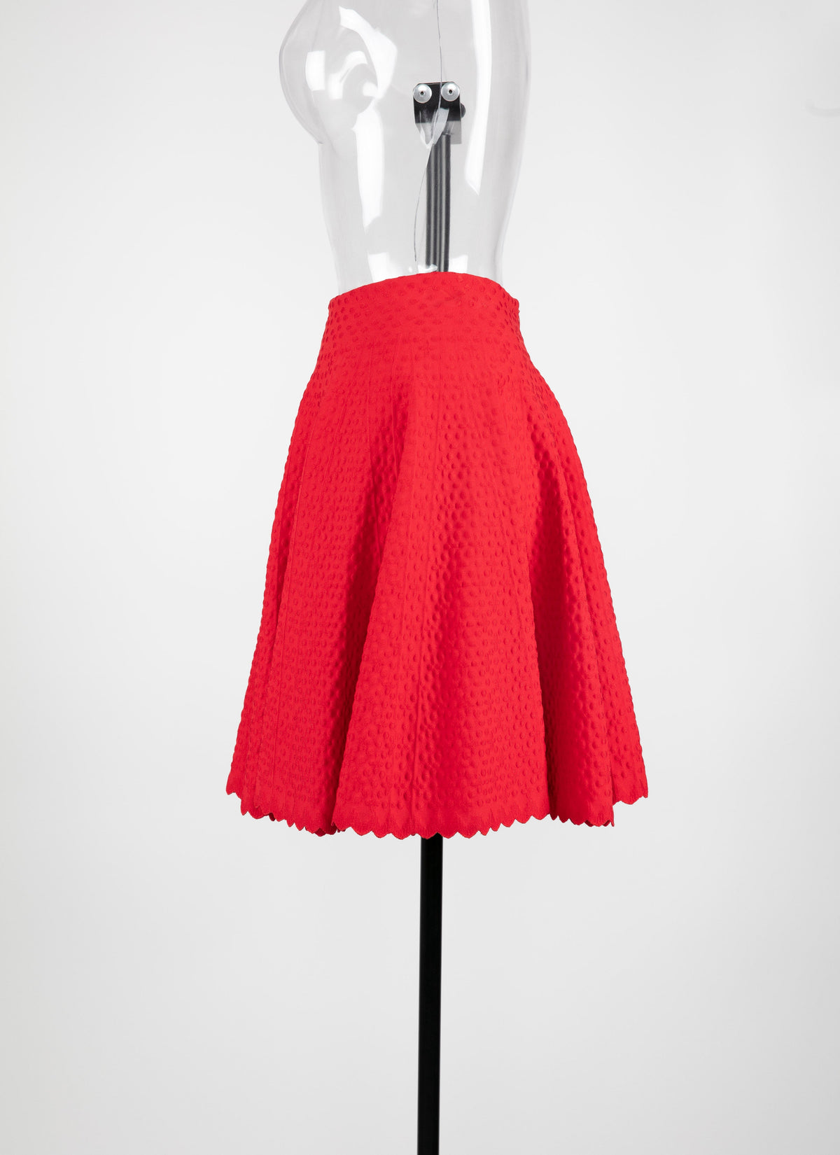 Short knitted skirt Malte - Scarlet