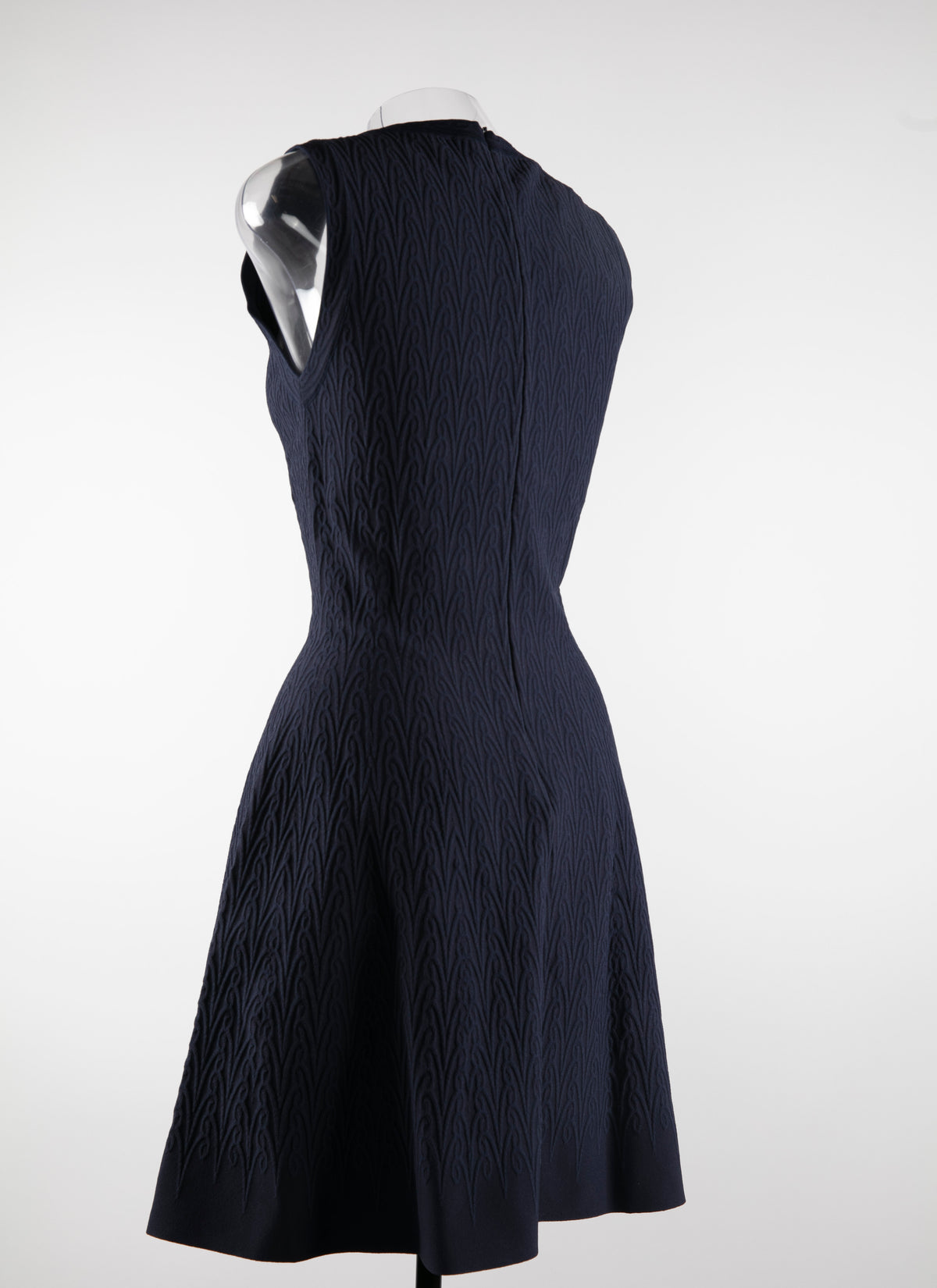 Sleeveless u-neck dress - Cobalt