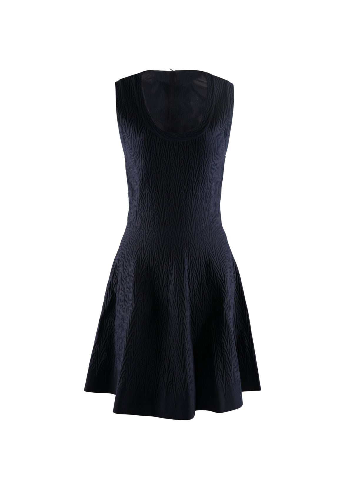 Sleeveless u-neck dress - Cobalt