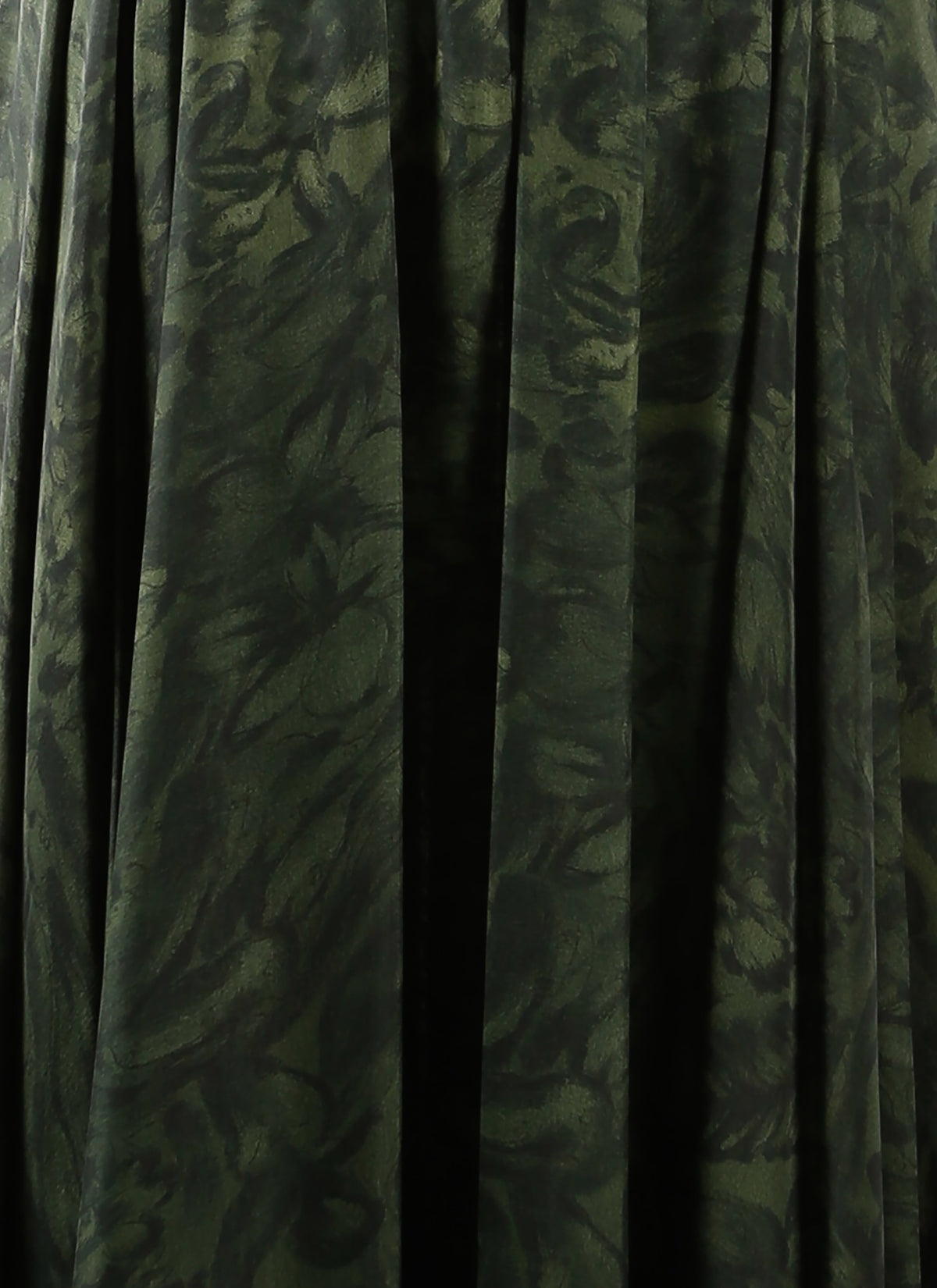Silk floral skirt - Fir tree