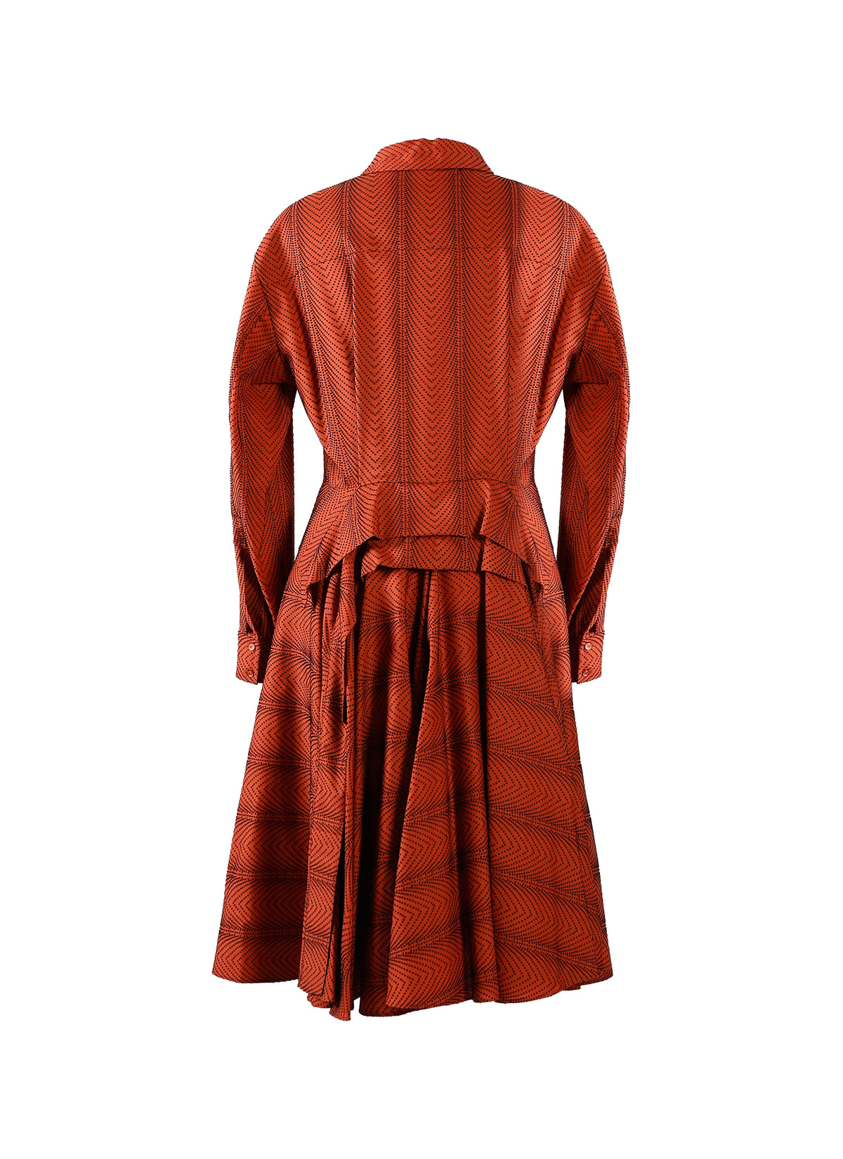 Robe Mussola Boa en laine - Rouge foncé
