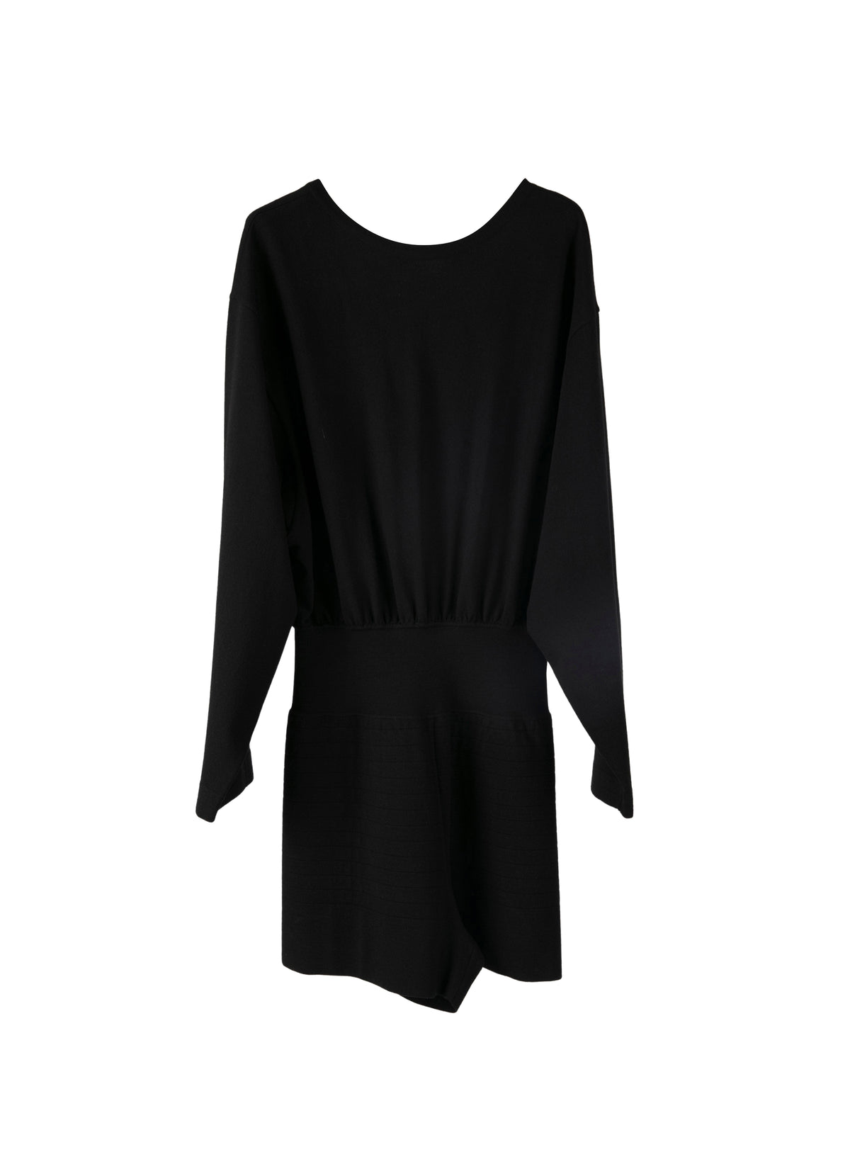 Supreme wool long-sleeved jumpsuit - Black