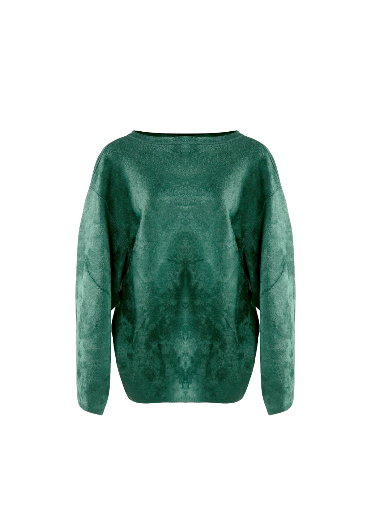 Long sleeve wool blend jumper - Empire green