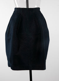 Jupe boule en denim - Or